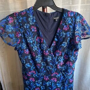 Kensie Blue and Pink Floral Dress